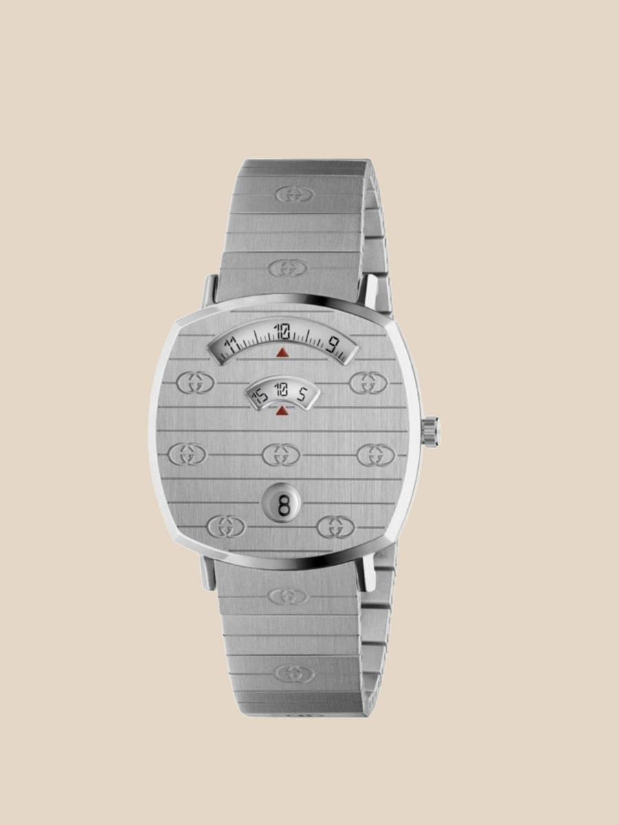 구찌 Grip gucci watch with gg engravings Steel YA157401